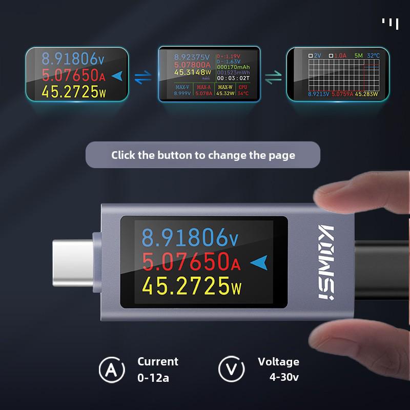 KWS-2303C Тестер заряджання мобільного телефону з вольтметром постійного струму високого струму (12А) KWS-2303C
KWS-2303C Тестер заряджання мобільного телефону з вольтметром постійного струму високого струму (12А) KWS-2303C