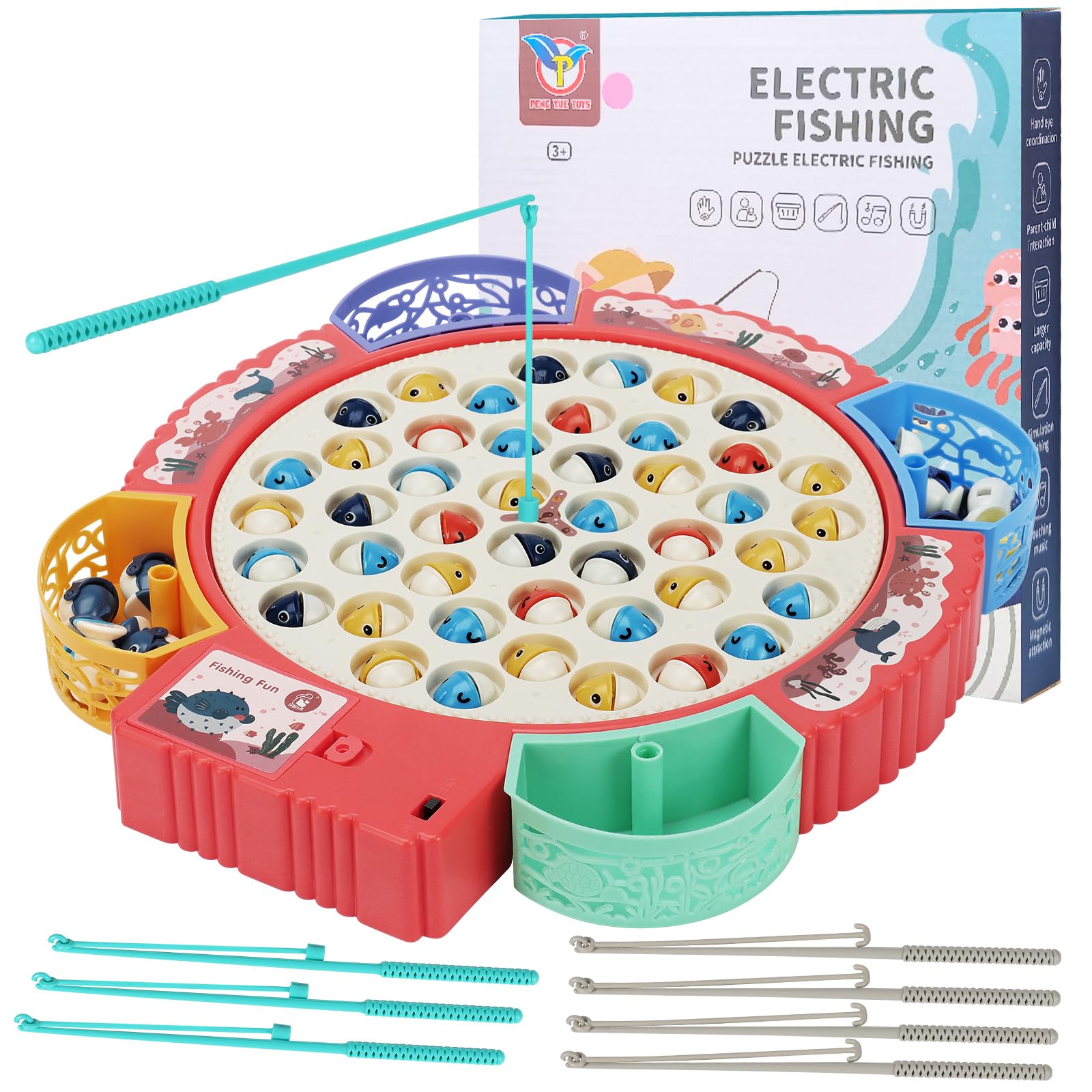 Goldmeet Fishing Game Игрушка для рыбалки Круглая Рыбалка Электрическая Игрушка для рыбалки Детский День Рождения Подарок на Рождество Случайный Цвет (Магнитный тип)
Goldmeet Fishing Game Игрушка для рыбалки Круглая Рыбалка Электрическая Игрушка для рыбалки Детский День Рождения Подарок на Рождество Случайный Цвет (Магнитный тип)