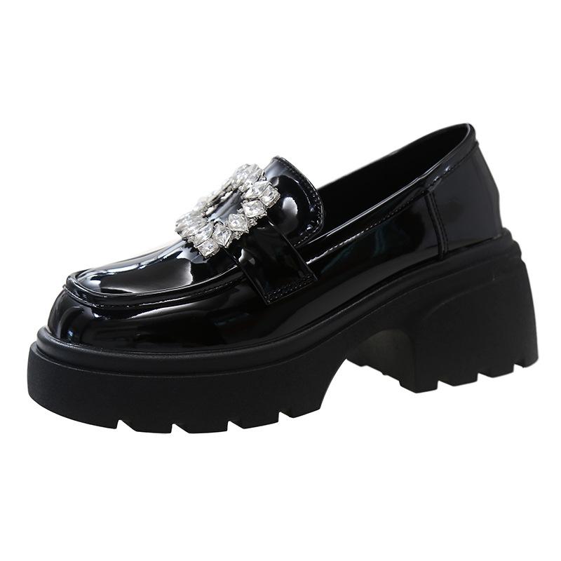 Loafers women s 2025 summer new popular retro rhinestones with skirts thick heels Korean small leather shoes 40 чёрный
Loafers women s 2025 summer new popular retro rhinestones with skirts thick heels Korean small leather shoes 40 чёрный