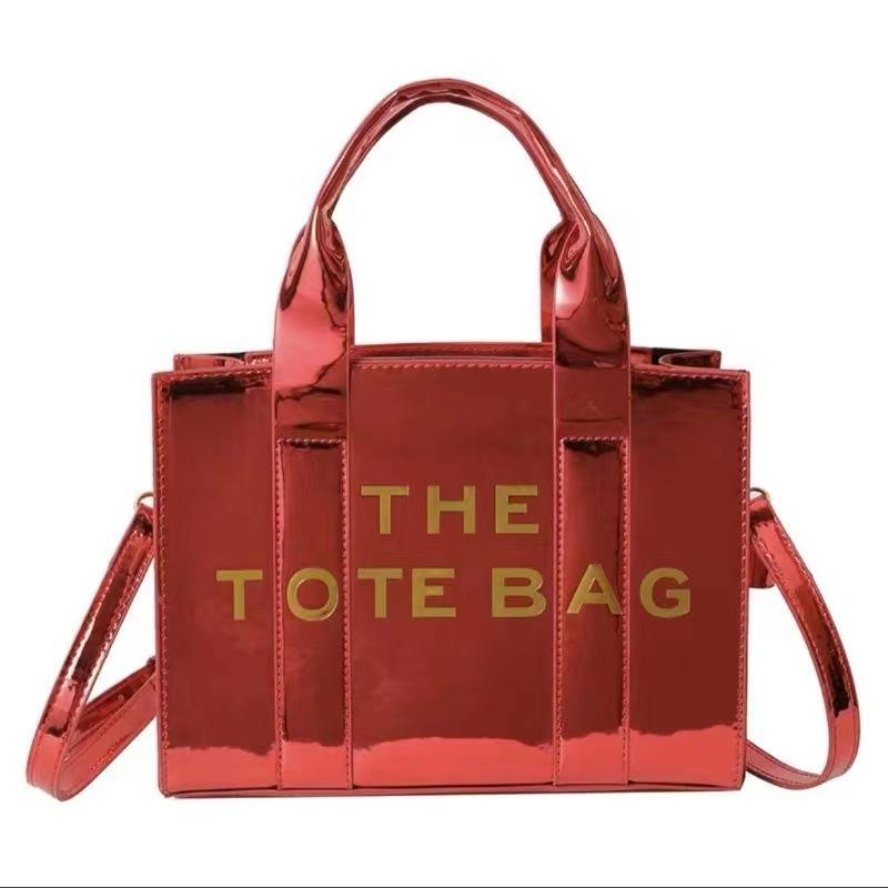 Trendy new fashion mini tote bag glossy patent leather letter shoulder messenger bag
Trendy new fashion mini tote bag glossy patent leather letter shoulder messenger bag