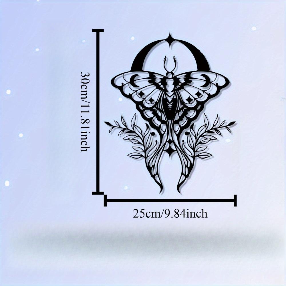 1pc Gothic Moon Butterfly Wall Art Black White Metal Sculpture Powder Coated Iron Vintage Home Decor for Living Room Bedroom Gallery 12in
1pc Gothic Moon Butterfly Wall Art Black White Metal Sculpture Powder Coated Iron Vintage Home Decor for Living Room Bedroom Gallery 12in