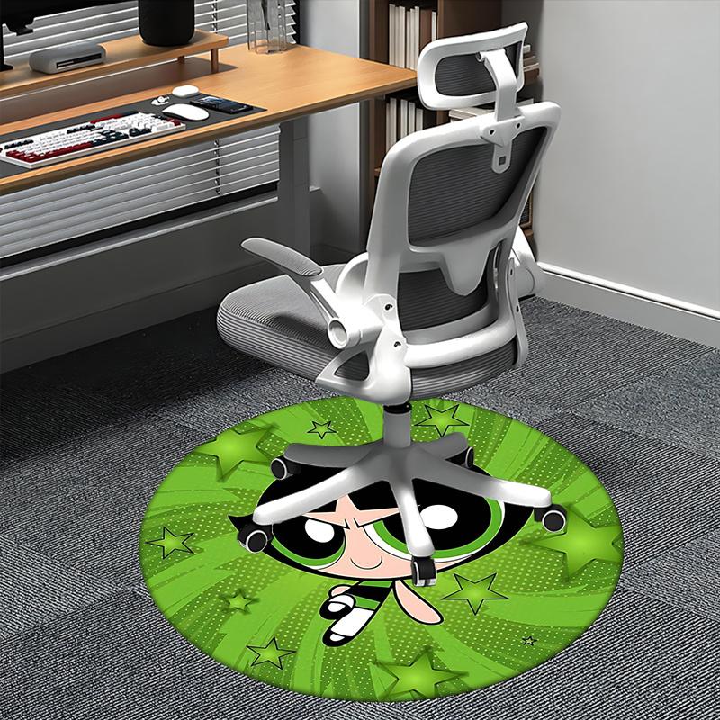 Powerpuff Girls,Buttercup Chair mat Round Rug-Office carpet, Machine Washable, Non-slip, Suitable for Living Rooms, Bedrooms, Entryways, and 80cm by 80cm
Powerpuff Girls,Buttercup Chair mat Round Rug-Office carpet, Machine Washable, Non-slip, Suitable for Living Rooms, Bedrooms, Entryways, and 80cm by 80cm