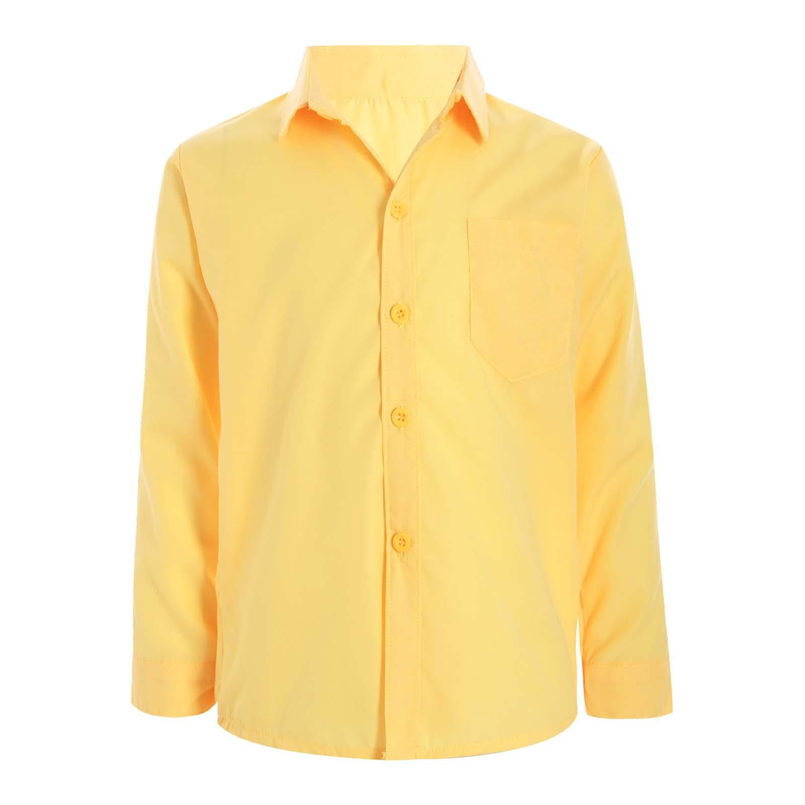 Boys Long Sleeve Dress Shirt with Collar and Chest Pocket for Casual Wear 7-8 Years жовтий
Boys Long Sleeve Dress Shirt with Collar and Chest Pocket for Casual Wear 7-8 Years жовтий