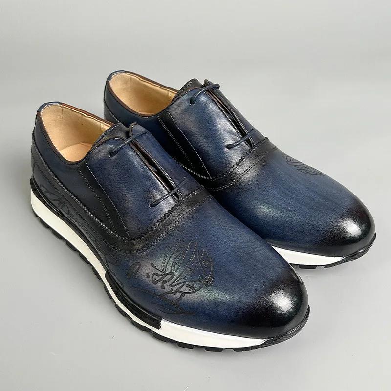 Retro Cow Leather Luxury Men Shoes Casual Sports Lace-up Business Shoes for Men Designer Men Sneakers loafers men shoes for men 46
Retro Cow Leather Luxury Men Shoes Casual Sports Lace-up Business Shoes for Men Designer Men Sneakers loafers men shoes for men 46