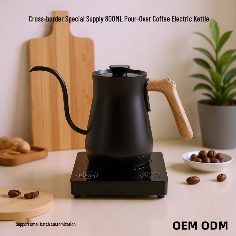 0.8L Gooseneck Kettle with Long Spout, Touch Screen Temp Control, 304 Stainless Steel Electric Kettle for Coffee & Tea Brewing 1000 units and above
0.8L Gooseneck Kettle with Long Spout, Touch Screen Temp Control, 304 Stainless Steel Electric Kettle for Coffee & Tea Brewing 1000 units and above