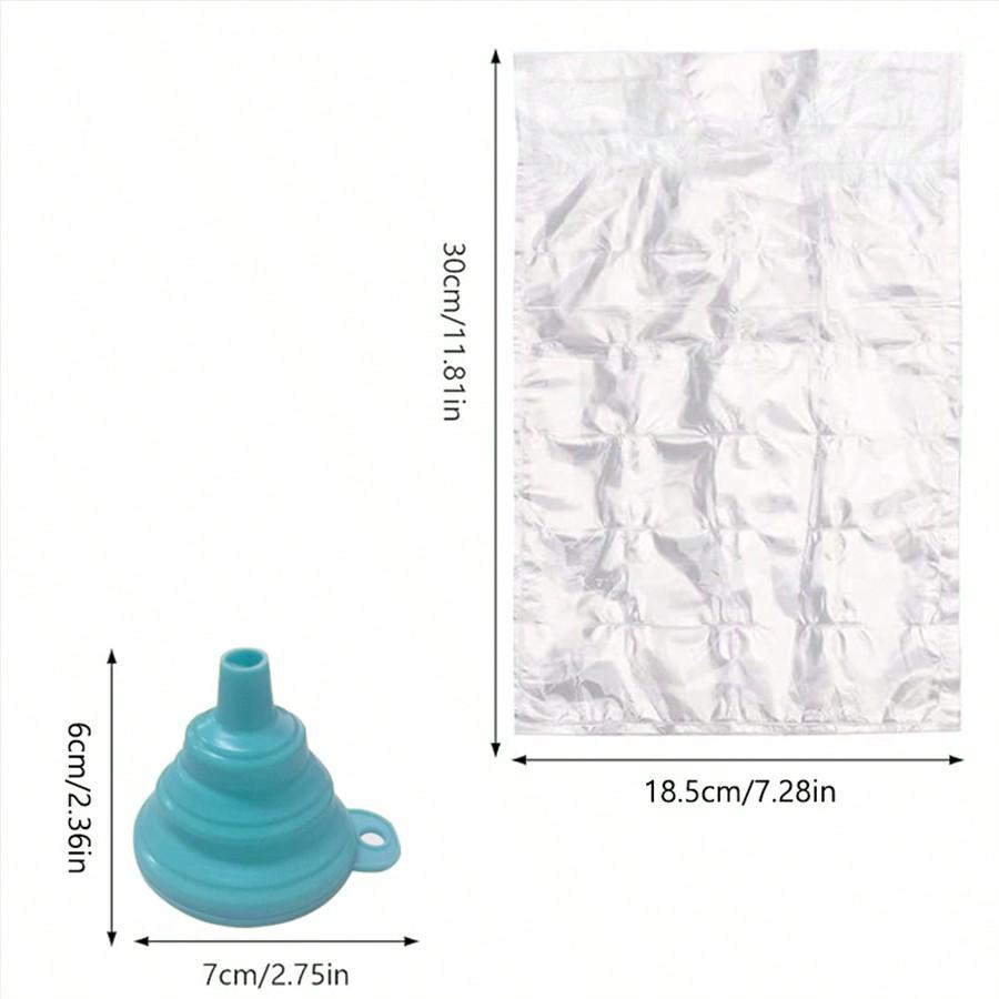 100 шт одноразовых пакетов для льда с 20/50/100 шт синей воронкой, самозапечатывающиеся пакеты для льда, пакеты для хранения маракуйи, пакеты для домашнего льда 20PCS+2 Hoppers прозрачный
100 шт одноразовых пакетов для льда с 20/50/100 шт синей воронкой, самозапечатывающиеся пакеты для льда, пакеты для хранения маракуйи, пакеты для домашнего льда 20PCS+2 Hoppers прозрачный