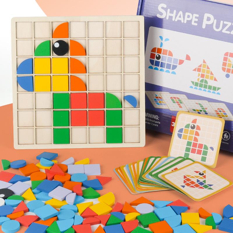Mosaic 3D Puzzle - Shape & Color Matching Blocks for Kindergarten Thinking and Focus Training
Mosaic 3D Puzzle - Shape & Color Matching Blocks for Kindergarten Thinking and Focus Training