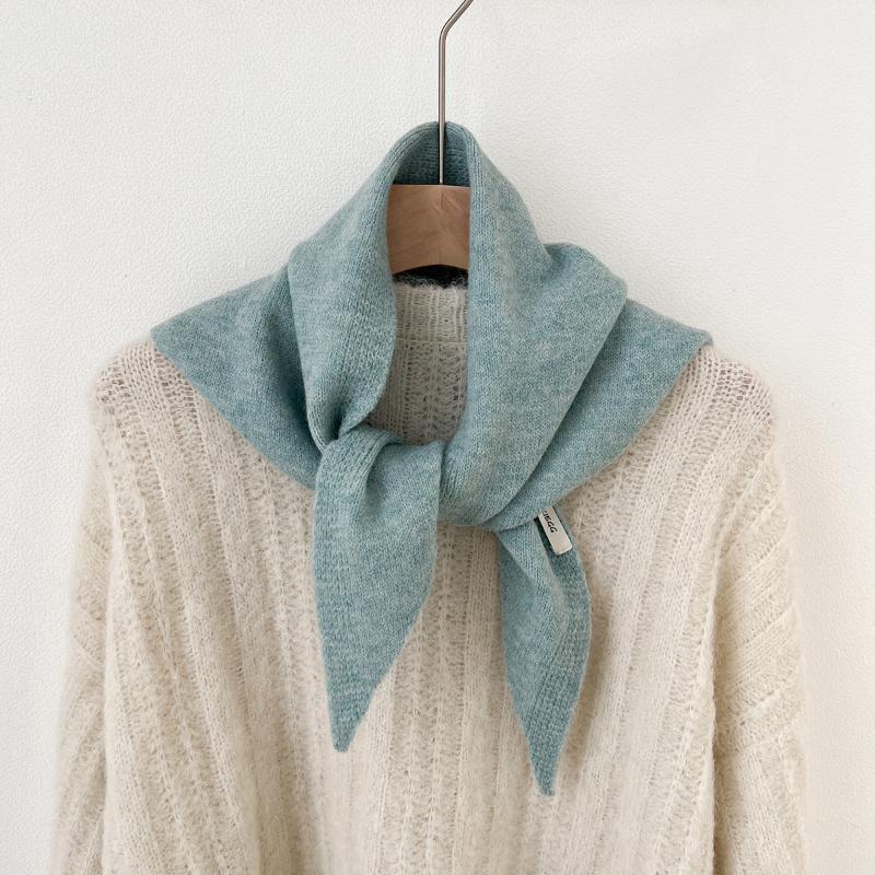 Korean Style Striped Solid Color Wool Knitted Triangular Small Scarf Shawl Headscarf Knitted Scarf Multi-Functional Warm Scarf A6
Korean Style Striped Solid Color Wool Knitted Triangular Small Scarf Shawl Headscarf Knitted Scarf Multi-Functional Warm Scarf A6