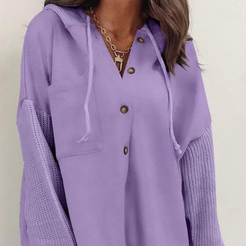 Свитшот оверсайз для женщин, свободного кроя, повседневный, с длинным рукавом, на пуговицах, с капюшоном, толстовки-худи с карманом XXL фиолетовый
Свитшот оверсайз для женщин, свободного кроя, повседневный, с длинным рукавом, на пуговицах, с капюшоном, толстовки-худи с карманом XXL фиолетовый