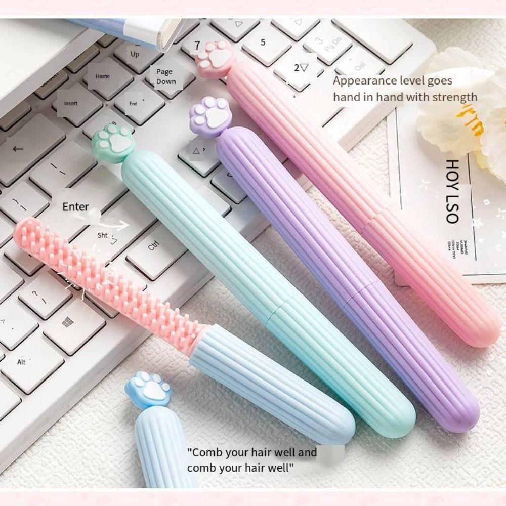 Расческа для кошек Mini Girl Cat Claw Series Macaron Color Scheme Comb с крышкой, маленькая расческа в мультяшном стиле, портативная расческа Random-1PC
Расческа для кошек Mini Girl Cat Claw Series Macaron Color Scheme Comb с крышкой, маленькая расческа в мультяшном стиле, портативная расческа Random-1PC