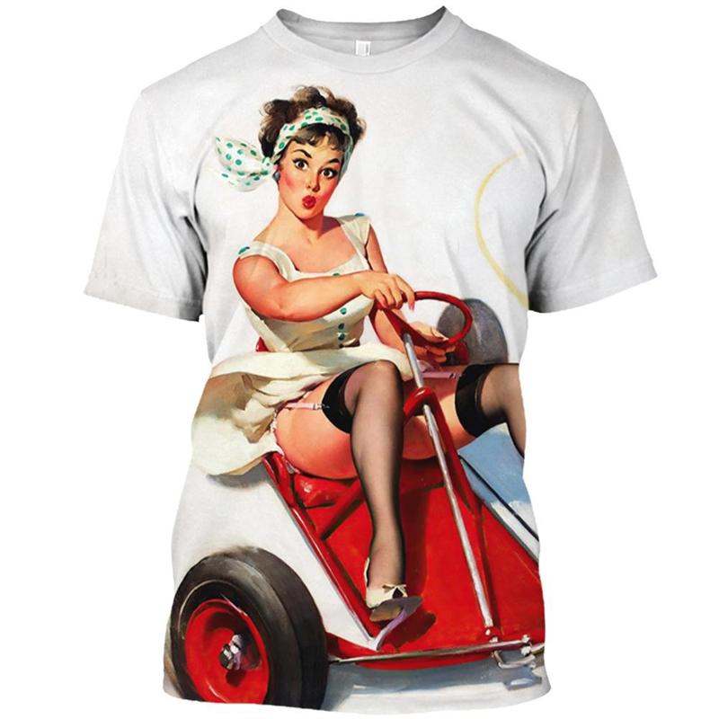 Retro Sexy Girl T Shirts Unisex Clothes O Neck Casual T-shirt Europe America Trend Fashion 3D Printed Graphics Funny Tees Top S
Retro Sexy Girl T Shirts Unisex Clothes O Neck Casual T-shirt Europe America Trend Fashion 3D Printed Graphics Funny Tees Top S