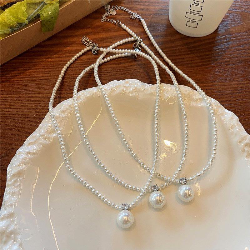 S925 Sterling Silver Round Pearl Zircon Necklace: French Retro Elegant Pendant for Autumn/Winter белый/платиновый
S925 Sterling Silver Round Pearl Zircon Necklace: French Retro Elegant Pendant for Autumn/Winter белый/платиновый