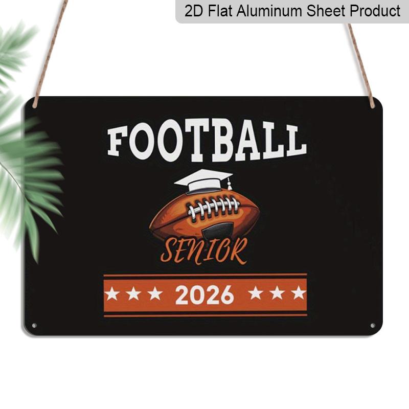 2D Flat, 1pc Football Senior 2026 Aluminium Sign 8x12 Inch - Football & Grad Cap Design, Sports Senior Year Decor, Graduation Gift for Football 20*30cm
2D Flat, 1pc Football Senior 2026 Aluminium Sign 8x12 Inch - Football & Grad Cap Design, Sports Senior Year Decor, Graduation Gift for Football 20*30cm