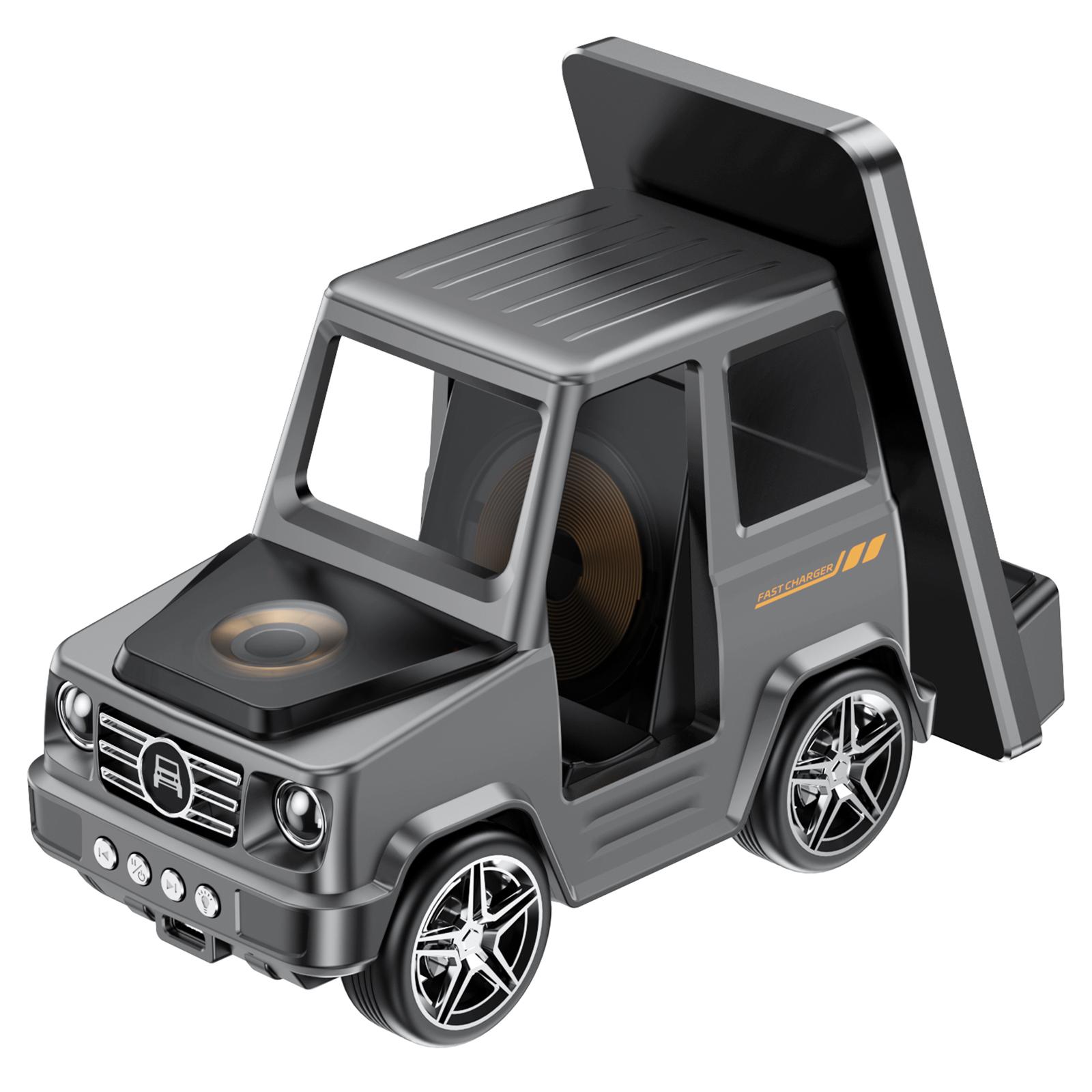 G63 6-in-1 Car Shape 15W Desktop Wireless Charger Bluetooth-compatible Speaker Clock Atmosphere Light Orange
G63 6-in-1 Car Shape 15W Desktop Wireless Charger Bluetooth-compatible Speaker Clock Atmosphere Light Orange