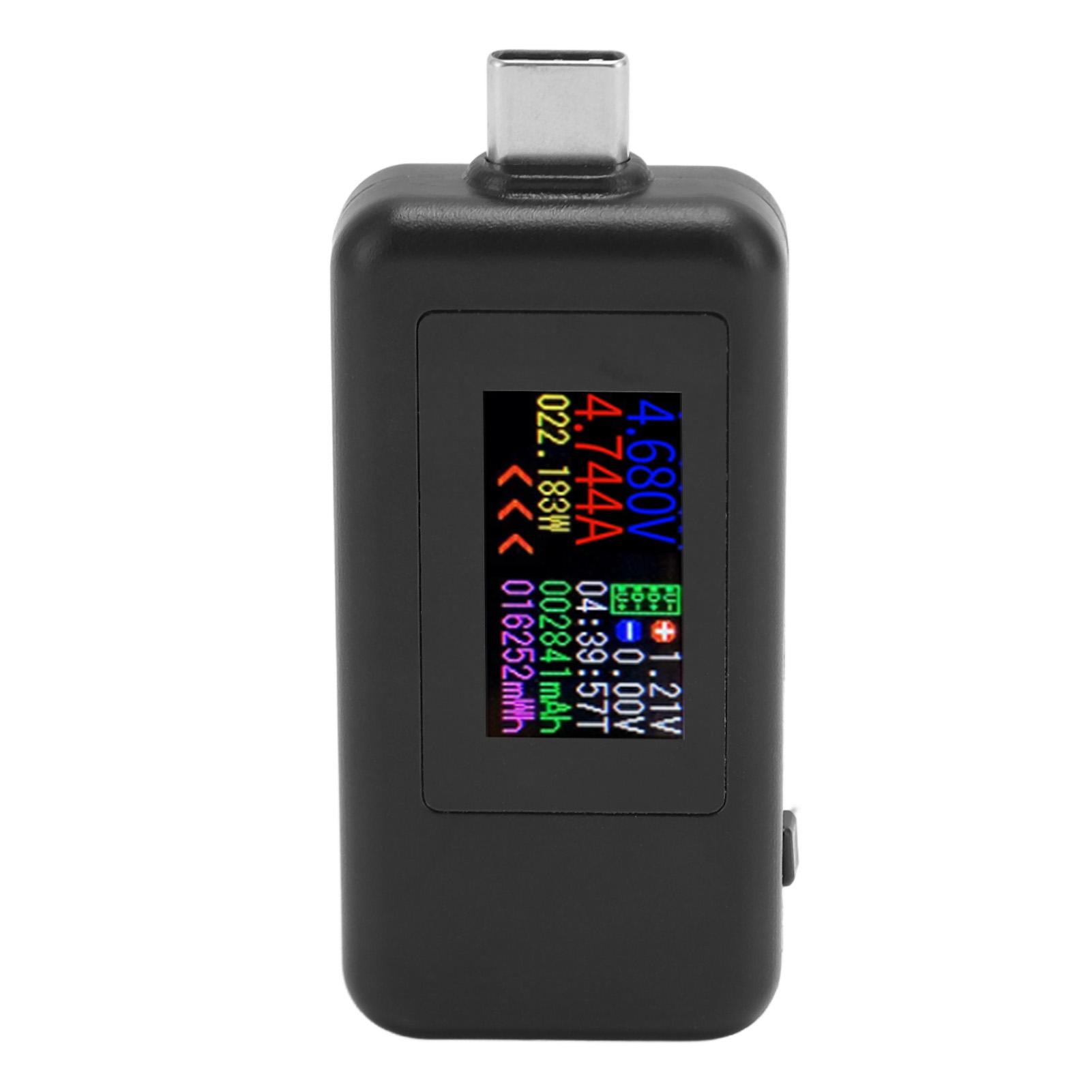 USB-детектор струму та напруги для заряджання HD-кольоровий дисплей, сумісний з PD, двонаправлений USB типу C
USB-детектор струму та напруги для заряджання HD-кольоровий дисплей, сумісний з PD, двонаправлений USB типу C
