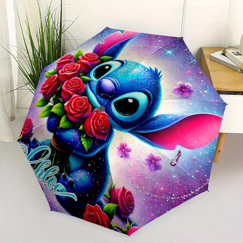 Stitch,Roses Automatic Folding Umbrella - Simple 8-Rib Design, Bright Cartoon Pattern, Durable Iron Frame, Suitable For Travel, Outdoor, Bea
Stitch,Roses Automatic Folding Umbrella - Simple 8-Rib Design, Bright Cartoon Pattern, Durable Iron Frame, Suitable For Travel, Outdoor, Bea
