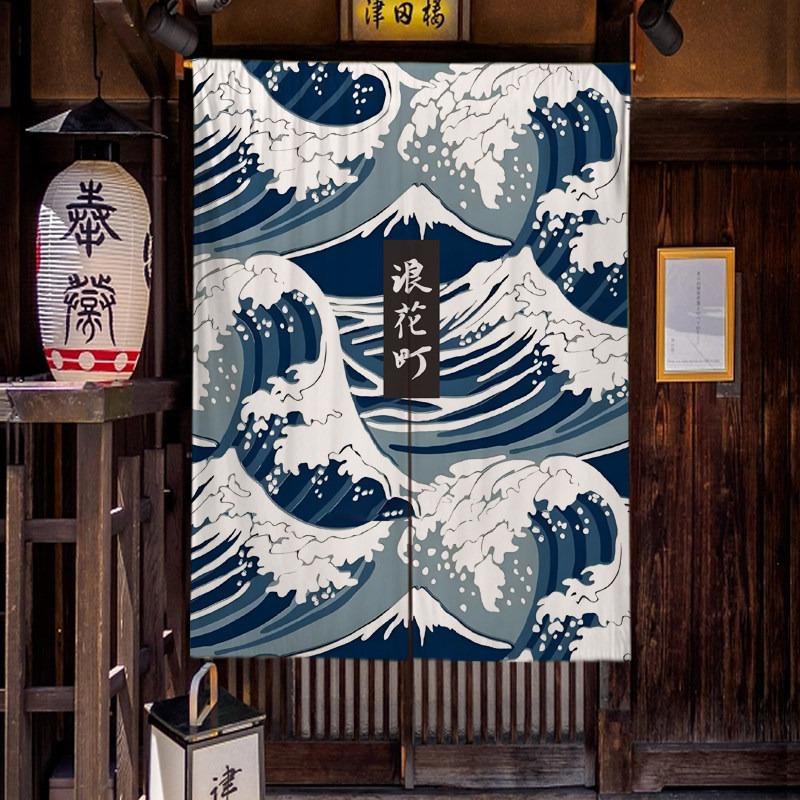 Japanese Linen Half Door Curtain Ukiyo-e Style Sushi Izakaya Bar Decor Short Curtains Kitchen Partition Hanging Flag Curtain 65x90cm
Japanese Linen Half Door Curtain Ukiyo-e Style Sushi Izakaya Bar Decor Short Curtains Kitchen Partition Hanging Flag Curtain 65x90cm