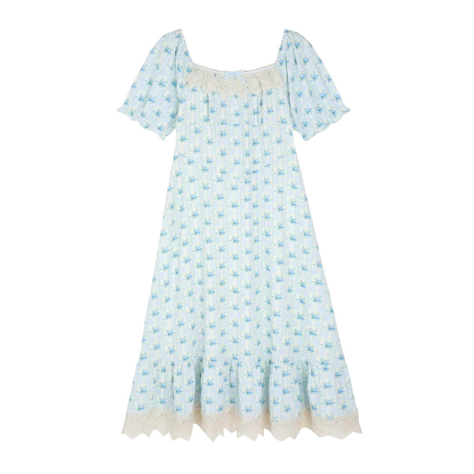 Women s Plus Size Square Neck Bow Floral Lace Dress - Slimming Skirt 5XL (approx. 100-110 kg) синий
Women s Plus Size Square Neck Bow Floral Lace Dress - Slimming Skirt 5XL (approx. 100-110 kg) синий