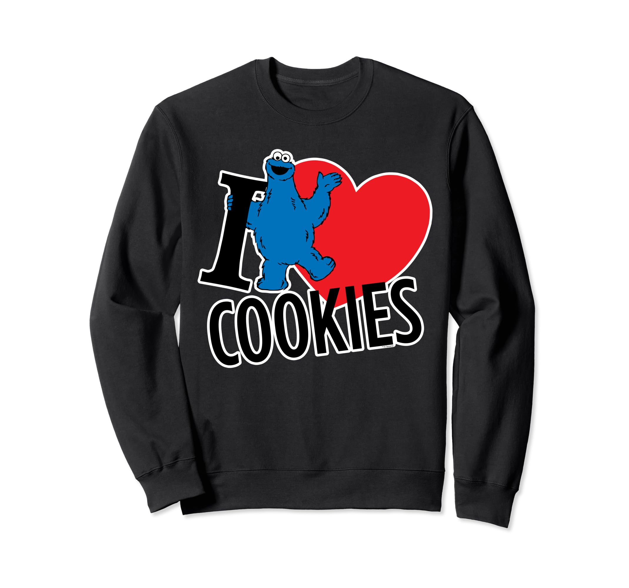 Sesame Street Cookie Monster I Heart Cookies Sweatshirt
Sesame Street Cookie Monster I Heart Cookies Sweatshirt