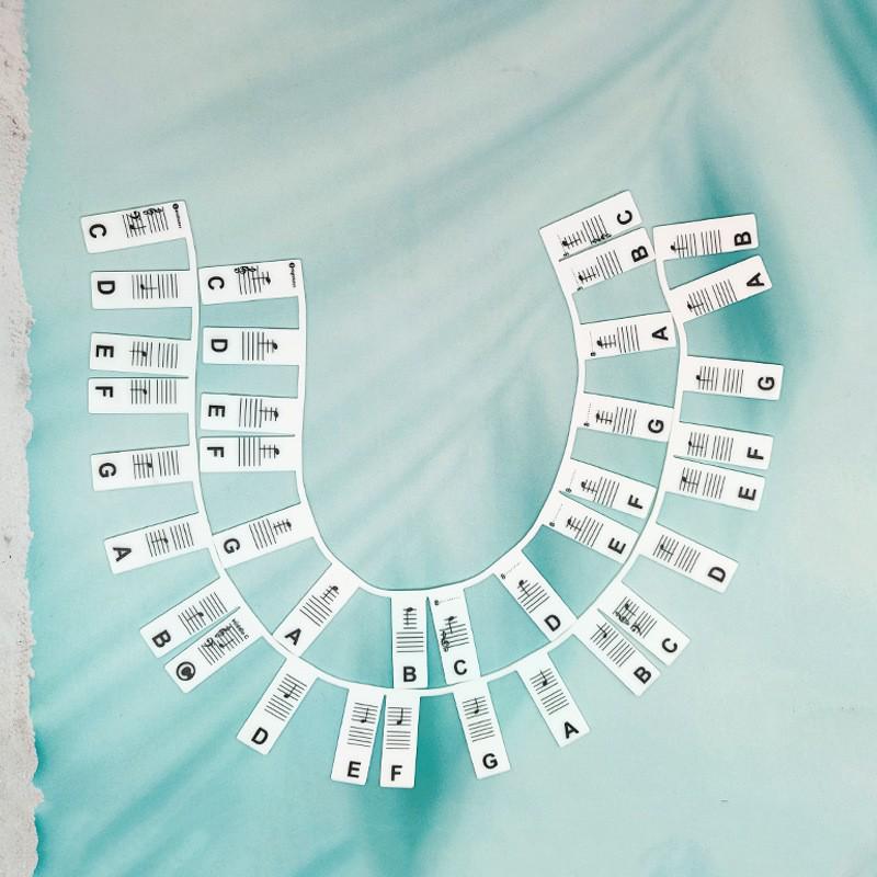 Universal Silicone Piano Key Stickers: 61 & 88 Key Electronic Keyboard Staff Guide Thin Pearl Bag Package
Universal Silicone Piano Key Stickers: 61 & 88 Key Electronic Keyboard Staff Guide Thin Pearl Bag Package