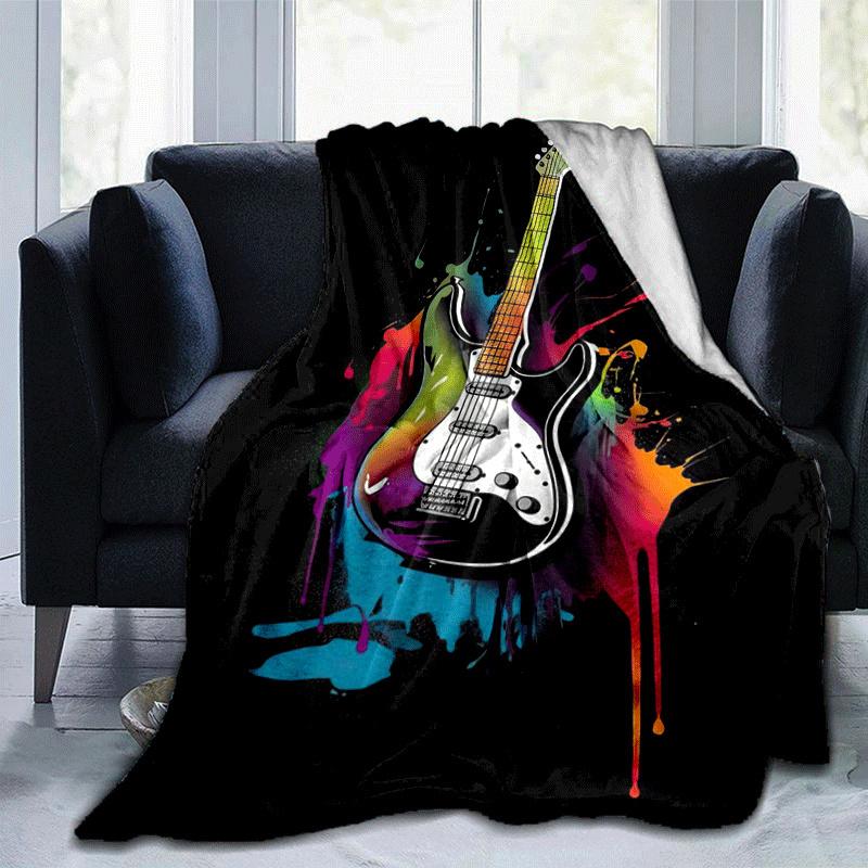 1pc Guitar Printing Lightweight Flannel Blanket, Comfortable and Warm Blanket, for Camping Sofa Bed and Couch Office, Gift 100x150cm
1pc Guitar Printing Lightweight Flannel Blanket, Comfortable and Warm Blanket, for Camping Sofa Bed and Couch Office, Gift 100x150cm