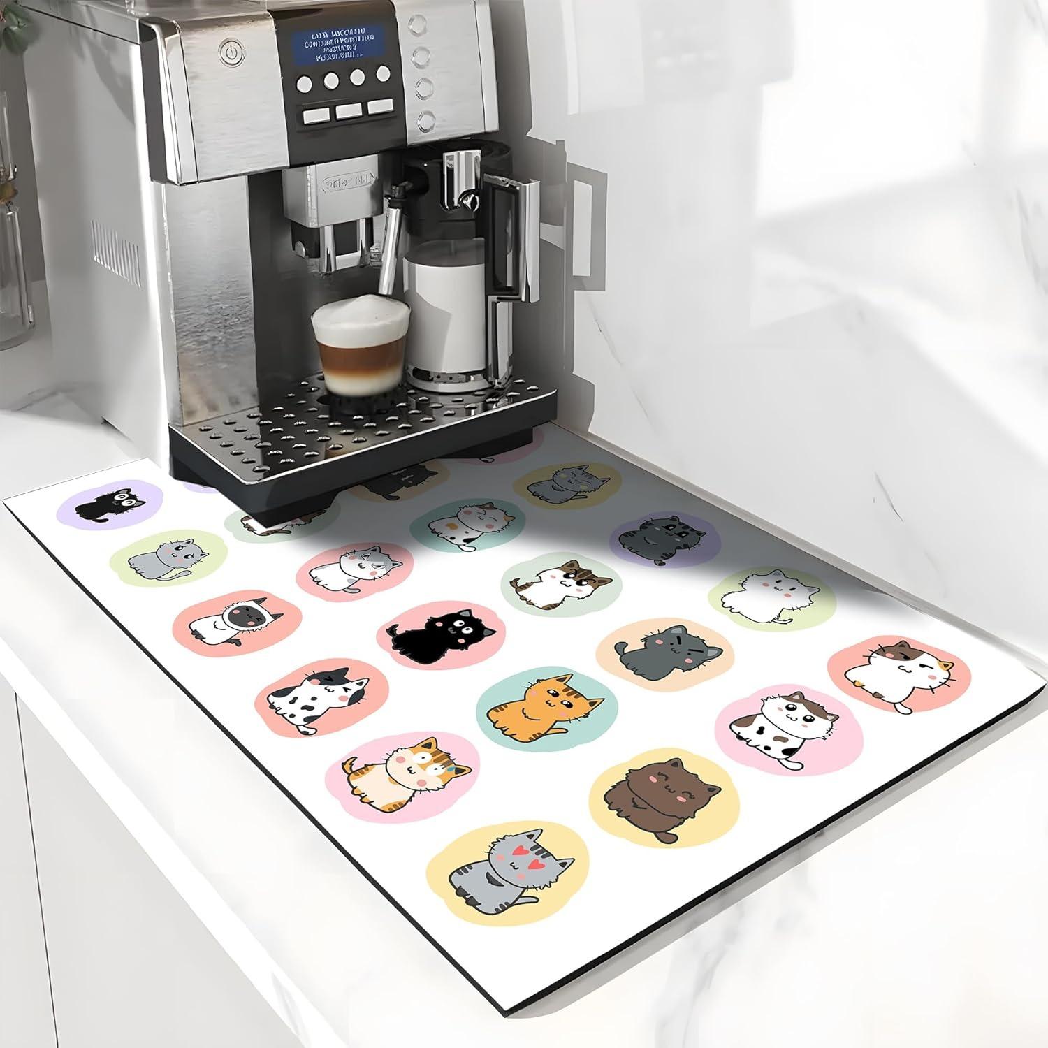 Cartoon Dog Printed Absorbent Drain Mat Super Antiskid Modern Coffee Machine Pad Minimalist Kitchen Counter Mat (as the picture,20x30cm)
Cartoon Dog Printed Absorbent Drain Mat Super Antiskid Modern Coffee Machine Pad Minimalist Kitchen Counter Mat (as the picture,20x30cm)