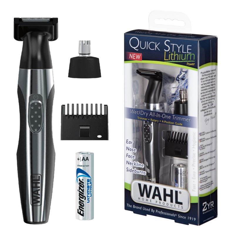 Wahl 05604-035 Quick Style триммер для носа и ушей, моющийся электрический триммер для носа, бритва для ушей, перезаряжаемый электрический триммер
Wahl 05604-035 Quick Style триммер для носа и ушей, моющийся электрический триммер для носа, бритва для ушей, перезаряжаемый электрический триммер