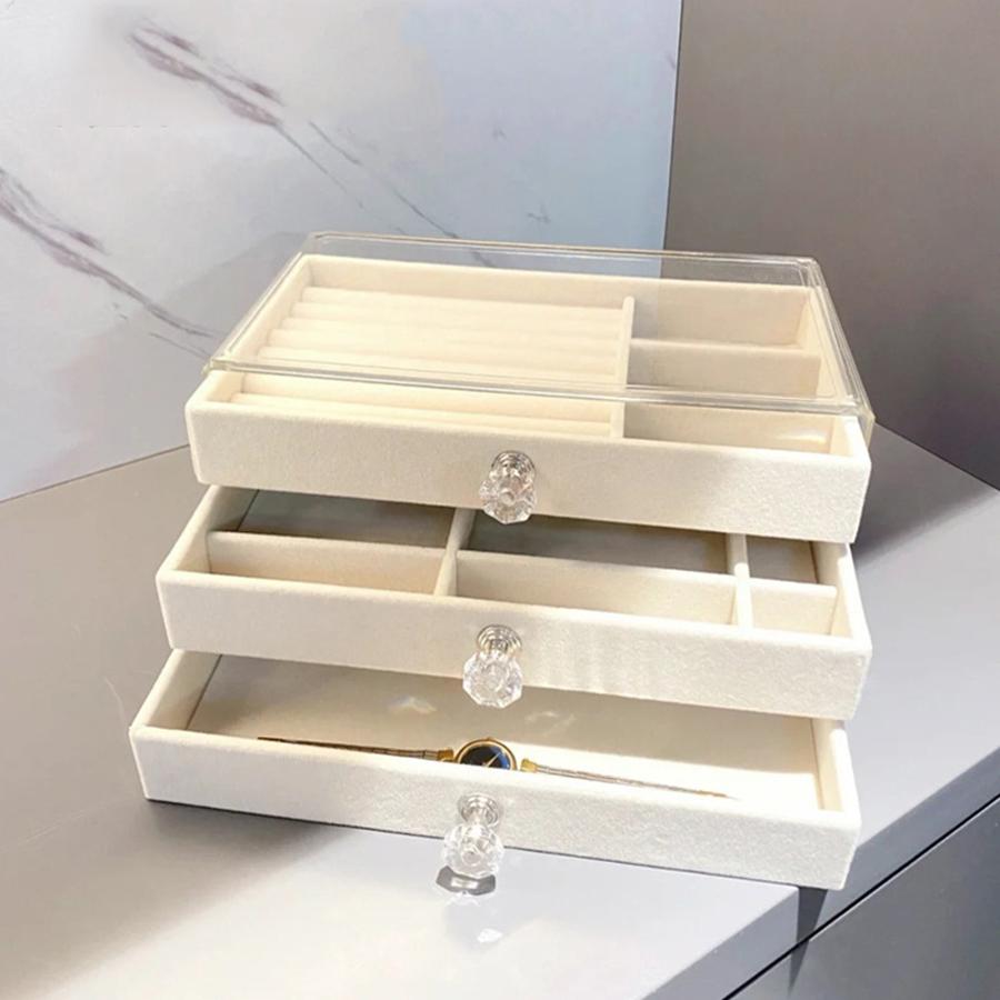 1PCS Velvet Jewellery Storage Box Earring Necklace Storage Box Accessories Dustproof Drawer Jewellery Box Vanity Storage
1PCS Velvet Jewellery Storage Box Earring Necklace Storage Box Accessories Dustproof Drawer Jewellery Box Vanity Storage