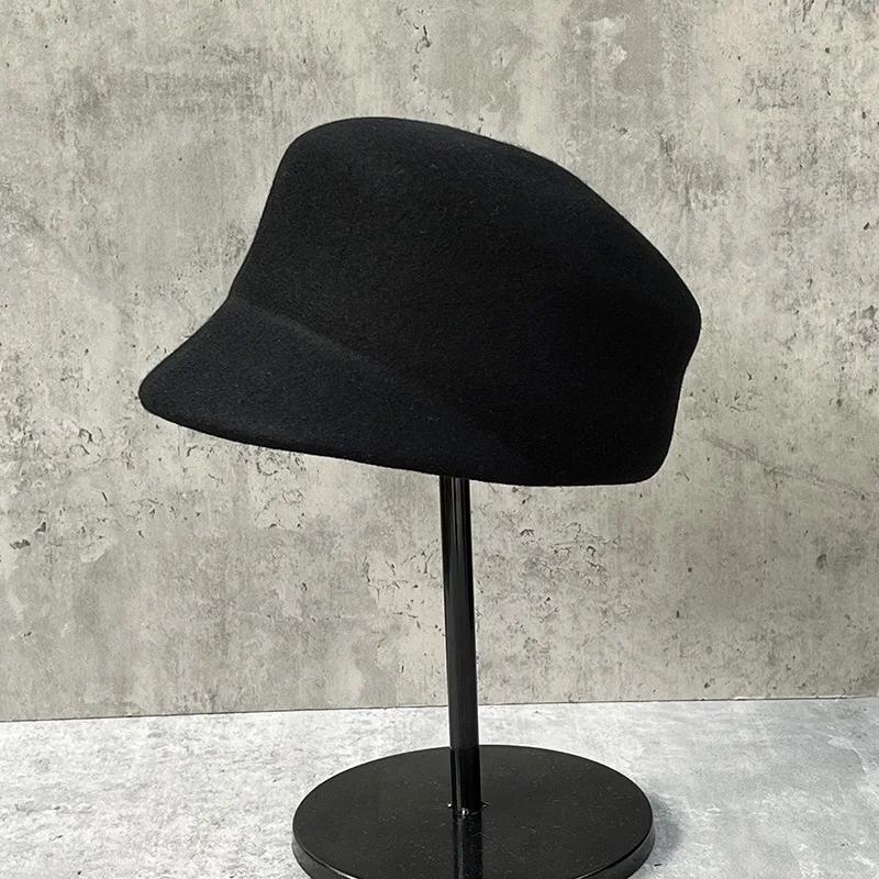 Autumn Winter French Retro Top Fedora Hat Foreign Short Brim Wool Beret Cap Retro Dome Woolen Equestrian Hat Hard Form One Size чорний
Autumn Winter French Retro Top Fedora Hat Foreign Short Brim Wool Beret Cap Retro Dome Woolen Equestrian Hat Hard Form One Size чорний