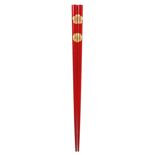 A pair of Japanese-made Wajima Lacquer Chopsticks, Large (Tairin) Design, 21.5cm
A pair of Japanese-made Wajima Lacquer Chopsticks, Large (Tairin) Design, 21.5cm