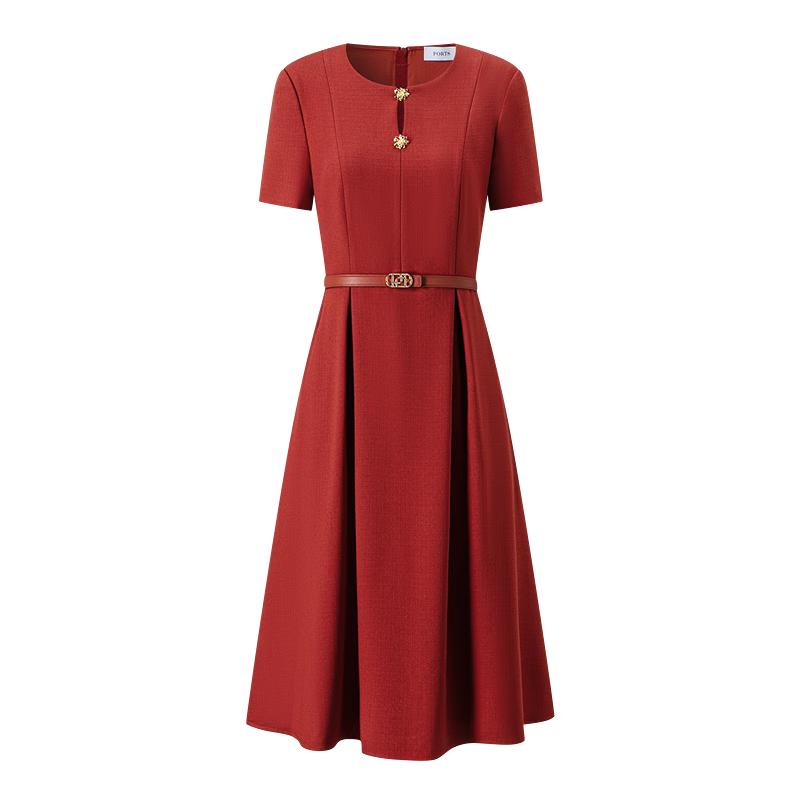 PORTS Women s 2025 Autumn Stud-Button Round Neck Midi Dress M
PORTS Women s 2025 Autumn Stud-Button Round Neck Midi Dress M