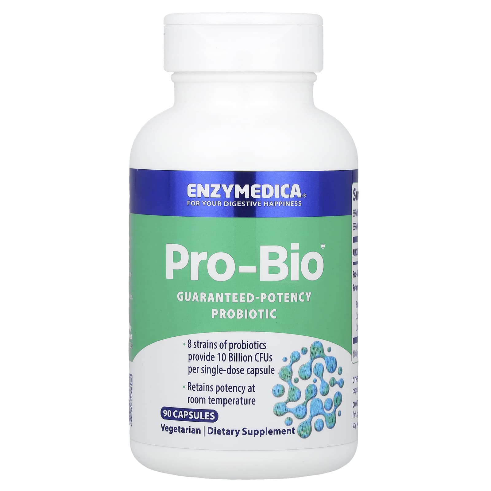 Enzymedica, Pro-Bio, гарантований ефективний пробіотик, 90 капсул
Enzymedica, Pro-Bio, гарантований ефективний пробіотик, 90 капсул