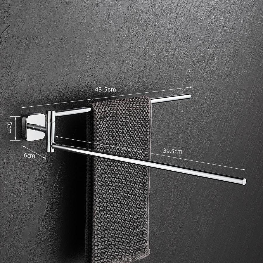 Italian Wall-Mounted Rotating Double Towel Rack - Full Copper, Movable Bar for Bathroom Storage
Italian Wall-Mounted Rotating Double Towel Rack - Full Copper, Movable Bar for Bathroom Storage