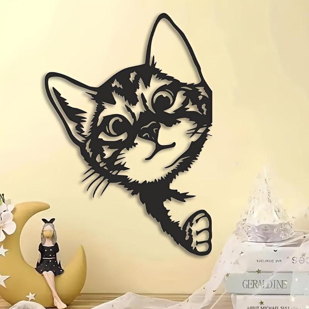 Metal Cat Wall Art Black White Design Indoor Outdoor Home Office Garden Decor Christmas Thanksgiving Gift Pet Lovers
Metal Cat Wall Art Black White Design Indoor Outdoor Home Office Garden Decor Christmas Thanksgiving Gift Pet Lovers