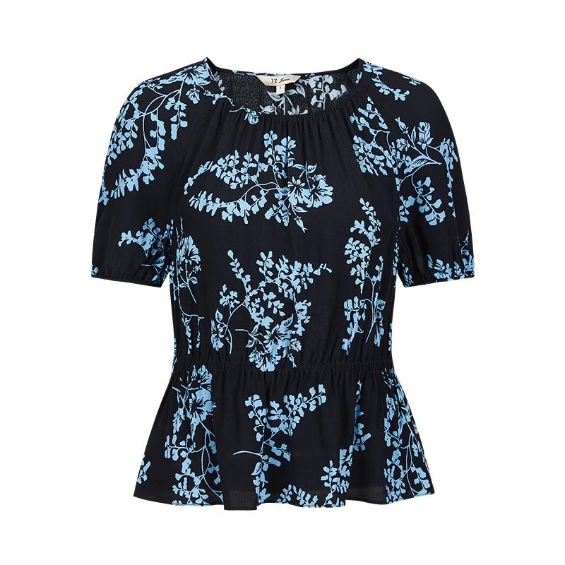 JUZUI Women s Floral Print Elastic Waist Short Sleeve Top
JUZUI Women s Floral Print Elastic Waist Short Sleeve Top