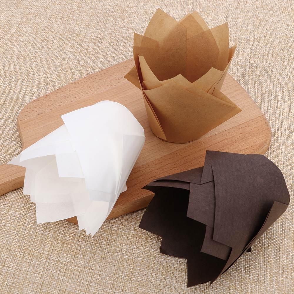 High Temperature Wraps Round Cases Liners Pastry 50Pcs/Set Tulip Shape Baking Paper Cups Cake Cup темные хаки
High Temperature Wraps Round Cases Liners Pastry 50Pcs/Set Tulip Shape Baking Paper Cups Cake Cup темные хаки