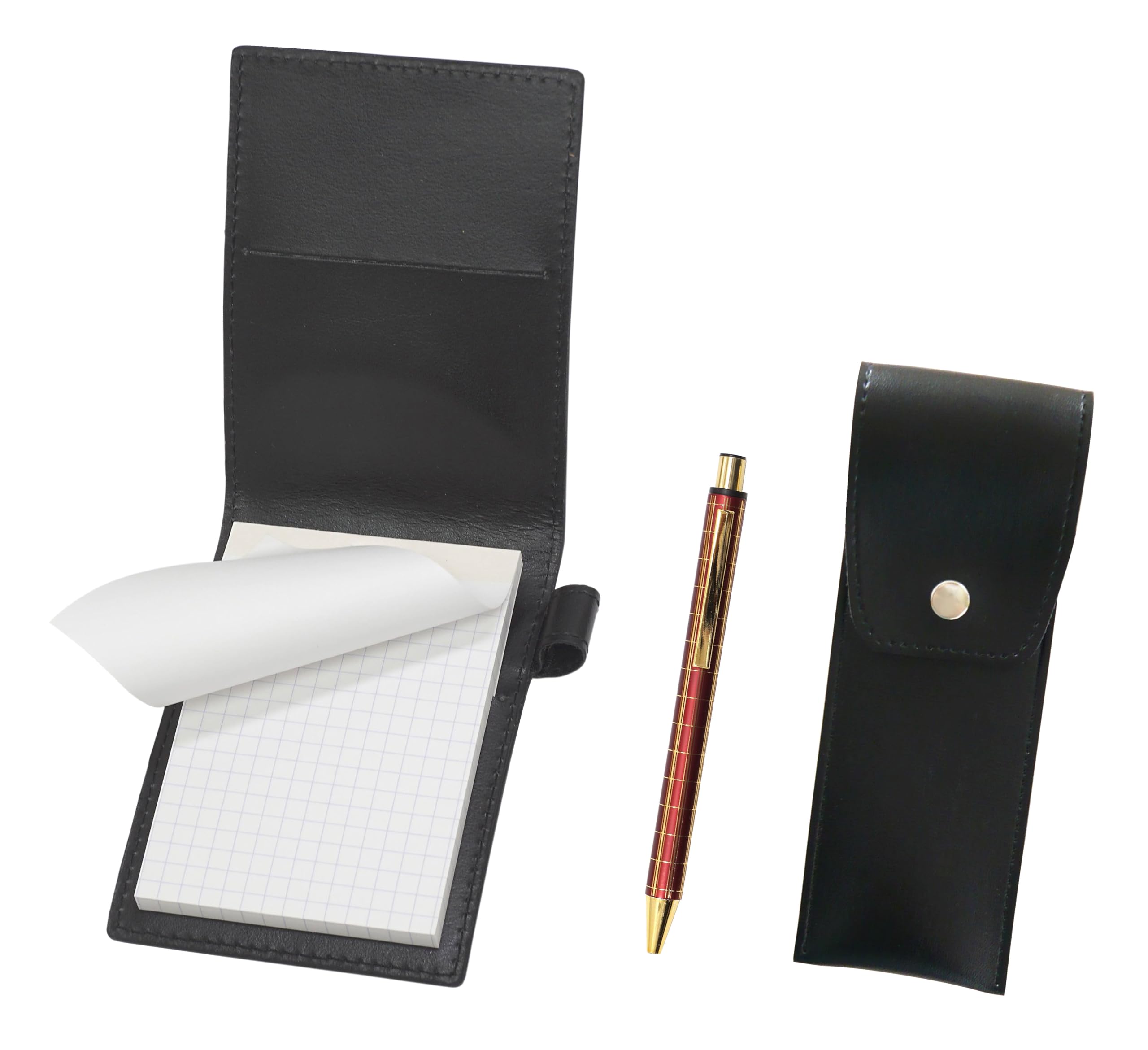 Recycled cowhide mini notebook cover black with round button pen case black NQ30K thick shaft metal straight knock double anodized lattice ballpoint
Recycled cowhide mini notebook cover black with round button pen case black NQ30K thick shaft metal straight knock double anodized lattice ballpoint