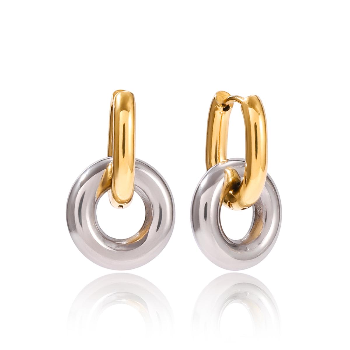 Yori Hot Style Stainless Steel Polished Double Hoop Earrings for Women Daily Fashion Trendy Waterproof Daily Jewelry Gift
Yori Hot Style Stainless Steel Polished Double Hoop Earrings for Women Daily Fashion Trendy Waterproof Daily Jewelry Gift