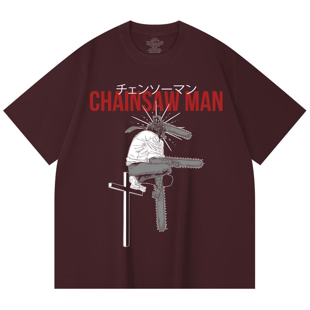 230 Gsm 100% Cotton Chainsaw Man V41 Denji Print Unisex Heavy Cotton T Shirt 2XL вина червоного кольору
230 Gsm 100% Cotton Chainsaw Man V41 Denji Print Unisex Heavy Cotton T Shirt 2XL вина червоного кольору