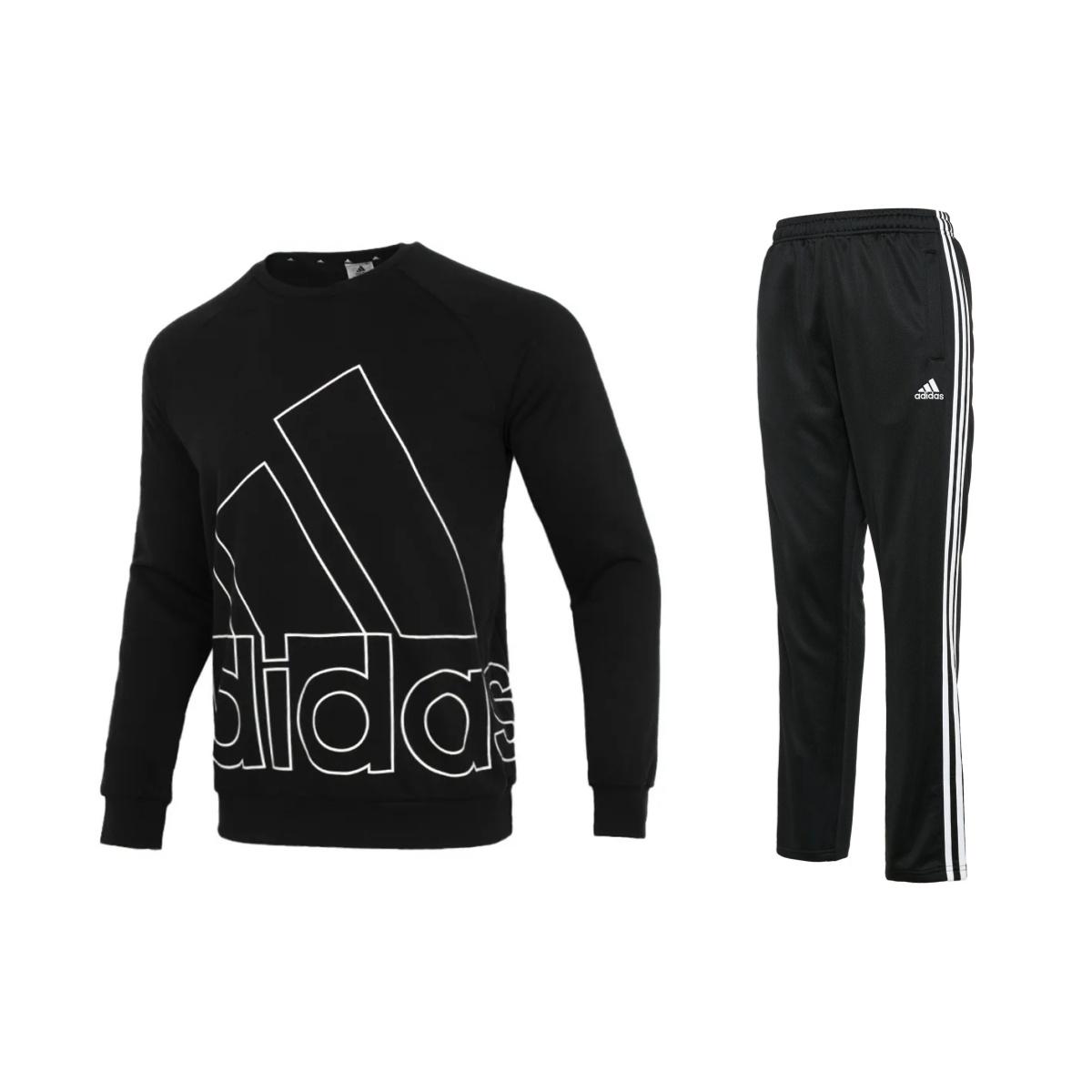 Adidas Logo Letter Print American Vintage Top Striped Straight Leg Mid Rise Long Pants Casual Sports Set Men Set Black HB5085+TR30PR-BW M
Adidas Logo Letter Print American Vintage Top Striped Straight Leg Mid Rise Long Pants Casual Sports Set Men Set Black HB5085+TR30PR-BW M