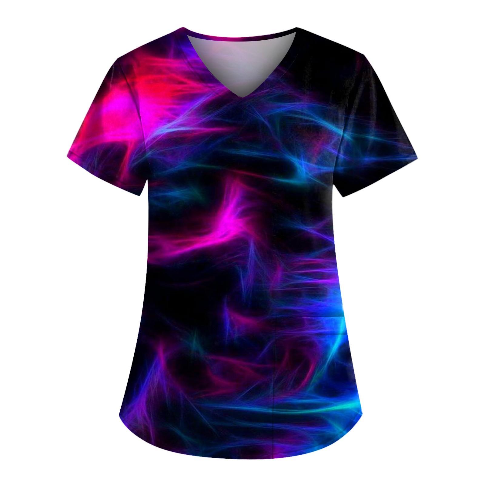 Women s V-Neck Short Sleeve T-Shirt Colorful Abstract Print, Comfortable Casual Top for Everyday Wear S синий
Women s V-Neck Short Sleeve T-Shirt Colorful Abstract Print, Comfortable Casual Top for Everyday Wear S синий