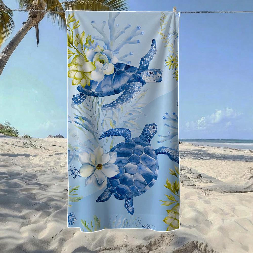 Coastal Sea Turtle Marine Life Beach Towel, Soft Quick-Drying, Perfect For Portable Outdoor Travel, Camping And Summer Beach W30*H60(CM)
Coastal Sea Turtle Marine Life Beach Towel, Soft Quick-Drying, Perfect For Portable Outdoor Travel, Camping And Summer Beach W30*H60(CM)