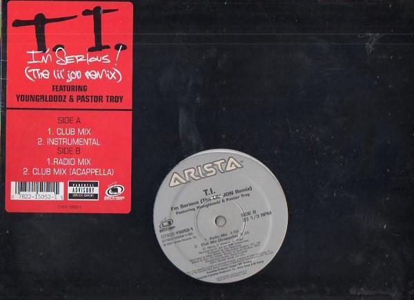 12inch Record T.I. - I m Serious (The Lil Jon Remix) 07822150521 Arista 2001 US Rap & Hip-Hop/R&B Used
12inch Record T.I. - I m Serious (The Lil Jon Remix) 07822150521 Arista 2001 US Rap & Hip-Hop/R&B Used