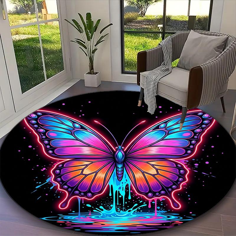 1pc Vibrant Dripping Butterfly (a) Printed Chair Rug for Home Office Use, Living Room Kitchen Game Room Round Carpet Diameter 60cm
1pc Vibrant Dripping Butterfly (a) Printed Chair Rug for Home Office Use, Living Room Kitchen Game Room Round Carpet Diameter 60cm