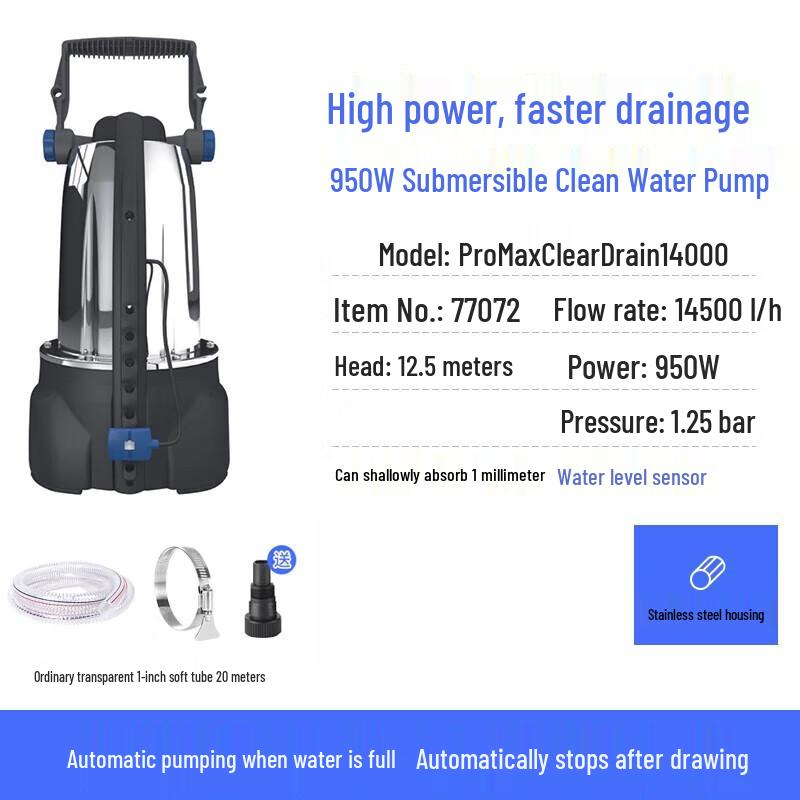 Jundingying Low-Level Submersible Water Pump with 20m Hose
Jundingying Low-Level Submersible Water Pump with 20m Hose