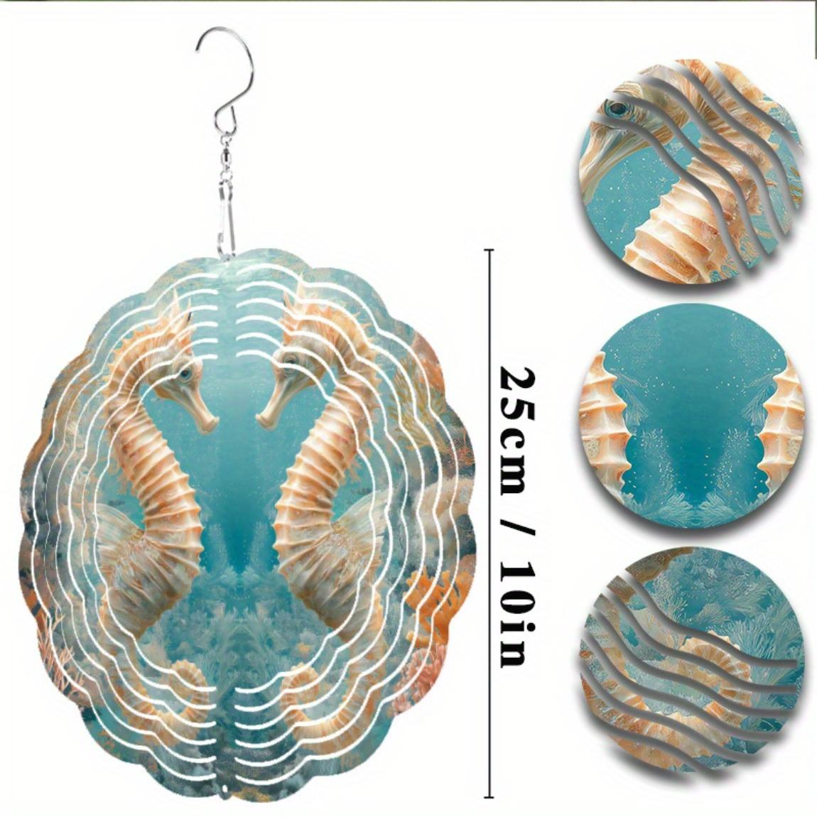 Вращающийся на 360 градусов крючок 10-дюймовый плоский морской конек колокольчик ветра для декора сада и лужайки, весенне-летний художественный подвесной орнамент, подарок для друзей 01A
Вращающийся на 360 градусов крючок 10-дюймовый плоский морской конек колокольчик ветра для декора сада и лужайки, весенне-летний художественный подвесной орнамент, подарок для друзей 01A