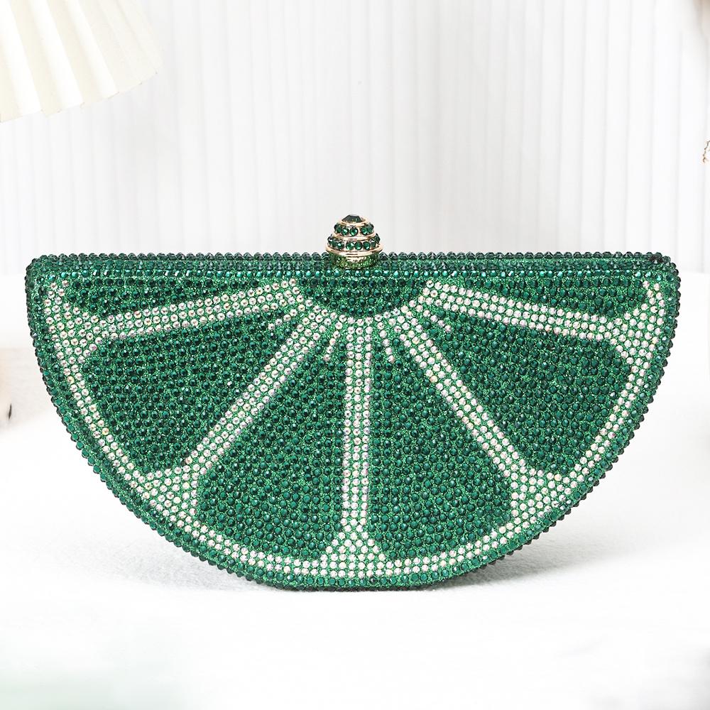 Watermelon Crystal Bridal Clutch Bag Rhinestone Handbag for Women Luxury Designer Diamond Evening Purse for Wedding Party Bags 22cmX13cmX11cm
Watermelon Crystal Bridal Clutch Bag Rhinestone Handbag for Women Luxury Designer Diamond Evening Purse for Wedding Party Bags 22cmX13cmX11cm