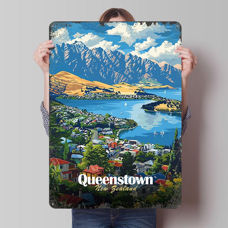 Queenstown New Zealand Travel Tin Plaque Poster Customized Wall Art Retro Vintage Metal Signs for Man Cave Decoration Home Decor 7.9x11.8In(20x30cm)
Queenstown New Zealand Travel Tin Plaque Poster Customized Wall Art Retro Vintage Metal Signs for Man Cave Decoration Home Decor 7.9x11.8In(20x30cm)