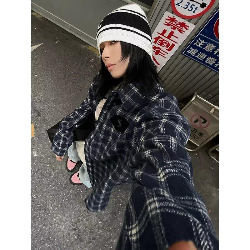 Рубашка в американскую клетку для женщин, весна и осень, новый дизайн больших размеров, цветная рубашка с длинным рукавом, высококачественное пальто для пар 2XL синий
Рубашка в американскую клетку для женщин, весна и осень, новый дизайн больших размеров, цветная рубашка с длинным рукавом, высококачественное пальто для пар 2XL синий