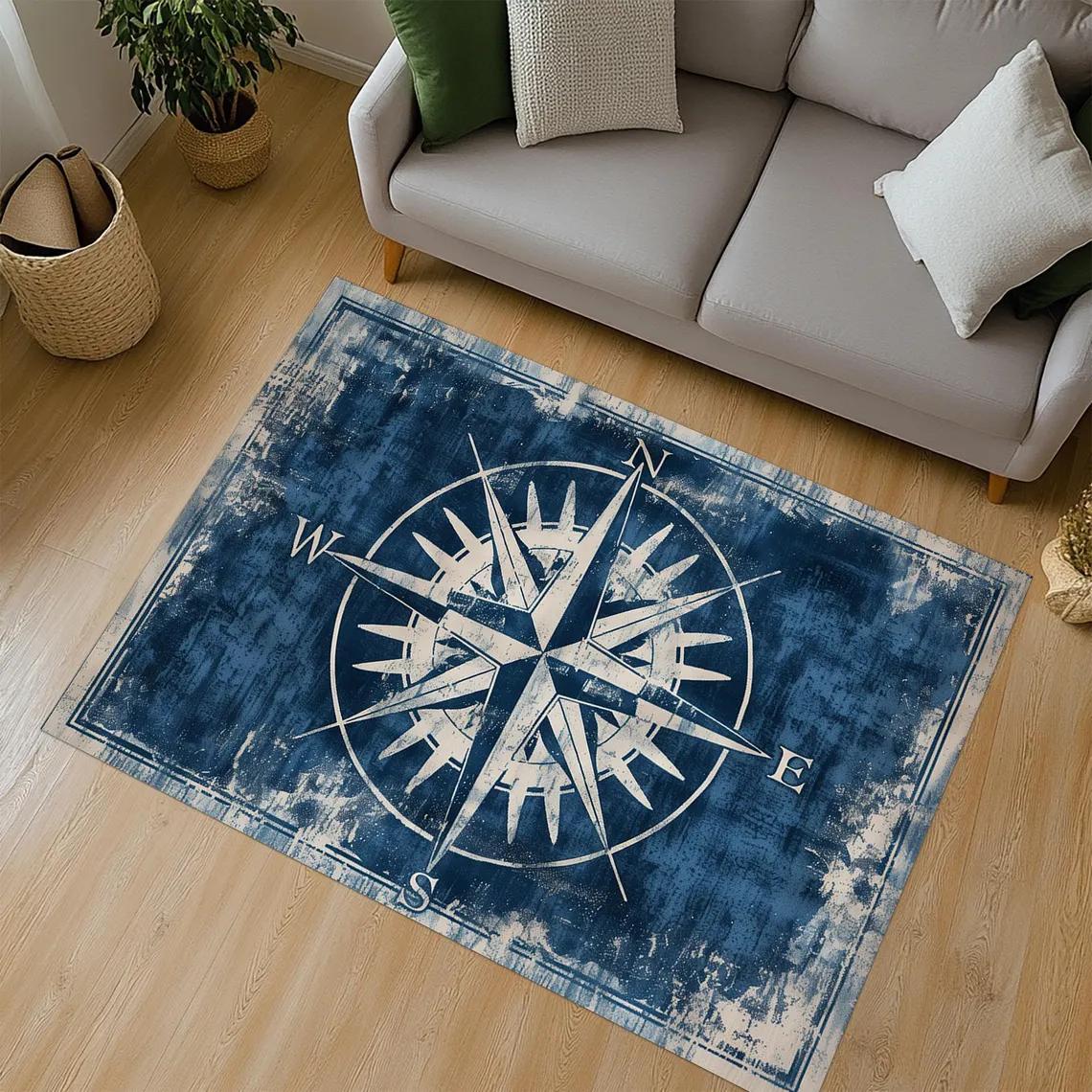 Nautical Compass Rug Carpet Living Room Bedroom Carpet Large Area Rugs for Home Decoration Abstract Non-slip Sofa Mats 40x60CM
Nautical Compass Rug Carpet Living Room Bedroom Carpet Large Area Rugs for Home Decoration Abstract Non-slip Sofa Mats 40x60CM